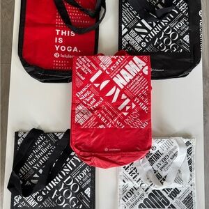 lululemon athletica Red and Black Tote Collection